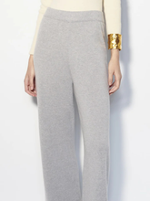 Paula Straight Light Grey Cashmere Pants