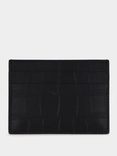 Balenciaga Matte Croc-Embossed Card Holder