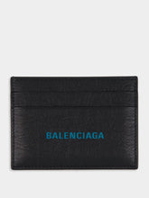 Balenciaga Black and Sky Blue Cash Card Holder
