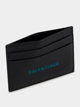 Balenciaga Black and Sky Blue Cash Card Holder