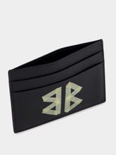 Balenciaga Black Grained Leather Cash Card Holder