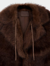 Prada Chocolate Brown Fur Gilet