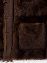 Prada Chocolate Brown Fur Gilet