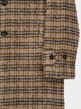 Piacenza 1733 Beige Checked Wool-Silk Coat