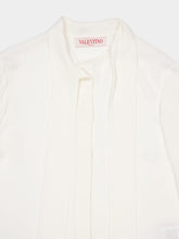 Valentino Garavani Scarf-detail silk shirt