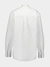 Valentino Garavani V Gold Detail Cotton Popeline Top