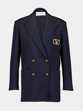 Valentino Garavani Navy Formal Natte