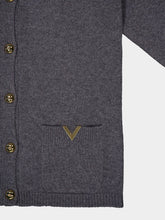 Valentino Garavani Dark Grey Wool Cardigan