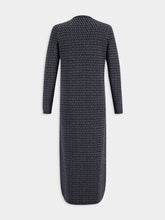 Valentino Garavani Black V-Neck Toile Iconographe Virgin Wool Cardigan Dress