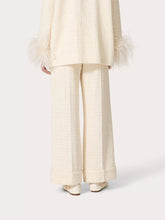Valentino Garavani Delicate Tweed Wide-Leg Trousers
