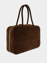Miu Miu Dark Brown Suede Beau Bag