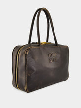 Miu Miu Coffee Brown Beau Nappa Leather Bag