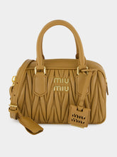 Miu Miu Caramel Arcadie Matelassé Leather Small Bag