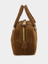 Miu Miu Cocoa Brown Suede Arcadie Top-Handle Bag