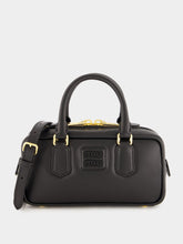 Miu Miu Black Arcadie Leather Top-Handle Bag
