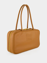 Miu Miu Cognac Medium Leather Top-Handle Bag