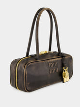 Miu Miu Coffee Brown Beau Leather Bag