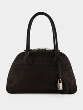 Miu Miu Black Small Vivant Nappa Leather Bowling Bag