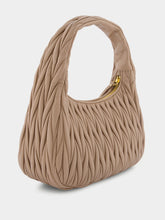 Miu Miu Wander Matelassé Beige Shoulder Bag