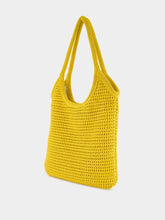 Miu Miu Ivy Raffia-Effect Woven Tote Bag in Ocre