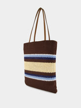 Miu Miu Raffia-Effect Woven Tote Bag