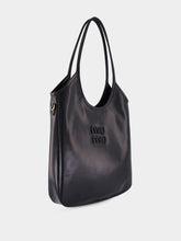 Miu Miu Black Leather Ivy Tote Bag
