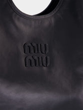 Miu Miu Black Leather Ivy Tote Bag