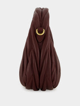 Miu Miu Bordeaux Wander Matelassé Nappa Mini Hobo Bag