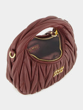 Miu Miu Bordeaux Wander Matelassé Nappa Mini Hobo Bag