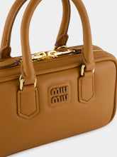 Miu Miu Cognac Brown Arcadie Leather Mini Bag