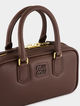 Miu Miu Briarwood Brown Arcadie Leather Mini Bag