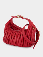 Miu Miu Red Matelassé Nappa Leather Mini Pouch