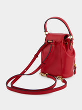 Miu Miu Red Calf Leather Bucket Backpack