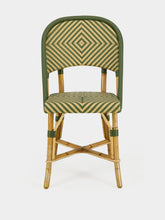 L.Drucker Olive Green Chambord Rattan Dining Chair