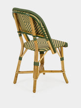 L.Drucker Olive Green Chambord Rattan Dining Chair