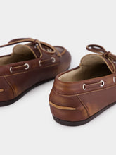 Miu Miu Sienna Brown Unlined Bleached Leather Boat Shoes