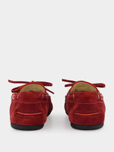 Miu Miu Red Calf Leather Moccasins with Laces