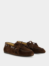Miu Miu Brown Suede Tassel Loafers