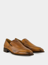 Miu Miu Cognac Brown Leather Loafers