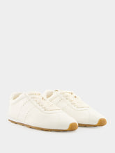 Miu Miu Ivory Plume Nappa Leather Sneakers