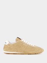 Miu Miu Desert Beige Plume Suede Sneakers