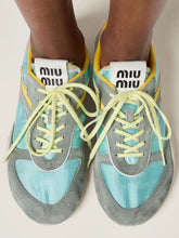 Miu Miu Anise and Fuchsia Gymnasium Technical Sneakers