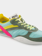 Miu Miu Anise and Fuchsia Gymnasium Technical Sneakers