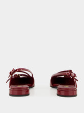 Miu Miu Crimson Patent Slingback Ballerinas