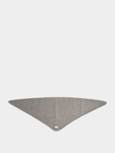 Miu Miu Grey Wool Cashmere Knit Scarf