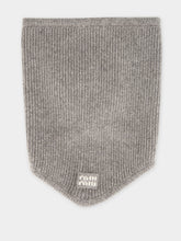 Miu Miu Grey Wool Cashmere Knit Scarf
