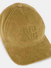 Miu Miu Cannella Velvet Corduroy Cap