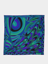 Pucci Emerald Onde & Iride Silk Twill Carré