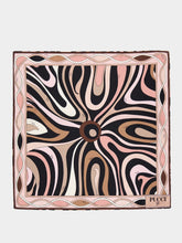 Pucci Onde and Pesci Print Silk Twill Foulard