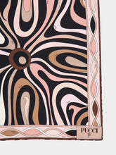 Pucci Onde and Pesci Print Silk Twill Foulard